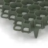 Detailaufnahme der Randausprägung von WARCO-Produkt 3634, Plastična stabilizacijska rešetka, Format 476 x 476 x 40 mm | 0,226 m², Farbe Mat zelena.