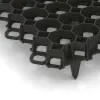 Detailaufnahme der Randausprägung von WARCO-Produkt 5207, Plastična stabilizacijska rešetka, Format 476 x 476 x 40 mm | 0,226 m², Farbe Mat črna.