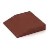 Detailaufnahme der Randausprägung von WARCO-Produkt 0456, Rand-Platte (eine Seite abgeschrägt), Format 500 x 500 x 100 mm, Farbe Opečno rdeča.