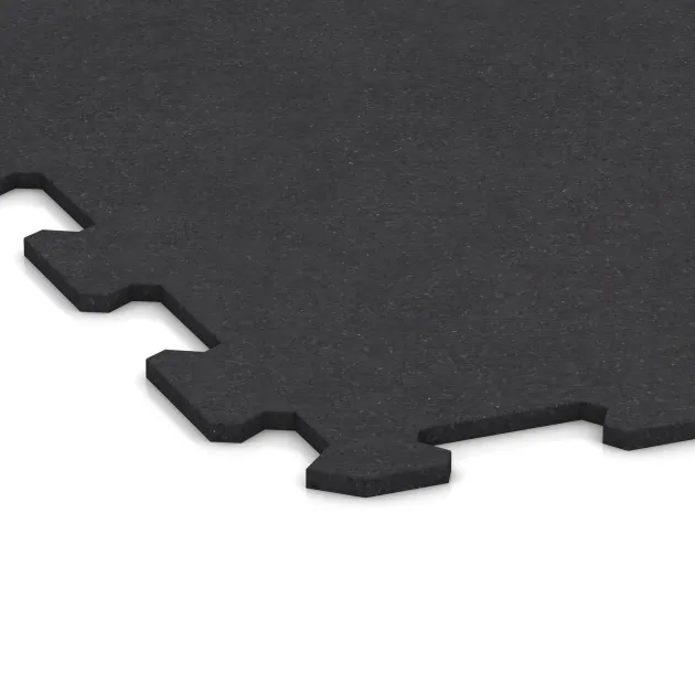 Detailaufnahme der Randausprägung von WARCO-Produkt 1048, Treppenbelag, Format 970 x 970 x 8 mm | 0,94 m, Farbe Matna antracitna.