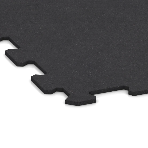 Detailaufnahme der Randausprägung von WARCO-Produkt 1064, Fitnes talna obloga Kompakt, Format 970 x 970 x 8 mm | 0,94 m, Farbe Matna antracitna.
