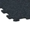 Detailaufnahme der Randausprägung von WARCO-Produkt 1054, Fitnes Podlaga Kompakt, Format 970 x 970 x 8 mm | 0,94 m, Farbe Rahlo Modro Posuto.