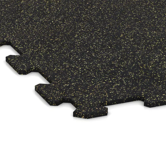 Detailaufnahme der Randausprägung von WARCO-Produkt 1047, Treppenbelag, Format 970 x 970 x 8 mm | 0,94 m, Farbe Lehko rumeno posipana.