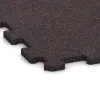 Detailaufnahme der Randausprägung von WARCO-Produkt 1126, Fitnes Podlaga Kompakt, Format 970 x 970 x 16 mm | 0,94 m², Farbe Rahlo rdeče posuto.