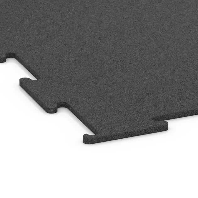 Detailaufnahme der Randausprägung von WARCO-Produkt 6455, Fitnes talna obloga Kompakt, Format 50 × 50 × 0,8 cm, Farbe Antracit.