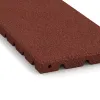 Detailaufnahme der Randausprägung von WARCO-Produkt 0378, halbe Platte, Format 500 x 250 x 30 mm, Farbe Opečno rdeča.