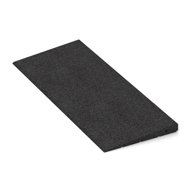 Detailaufnahme der Randausprägung von WARCO-Produkt 2388, Pragovna rampa 75, Format 75 x 30 cm | 8 < 35 mm, Farbe Antracit.