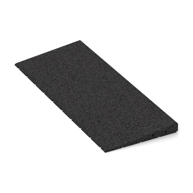 Detailaufnahme der Randausprägung von WARCO-Produkt 2428, Pragovna rampa 75, Format 75 x 30 cm | 8 < 40 mm, Farbe Antracit.