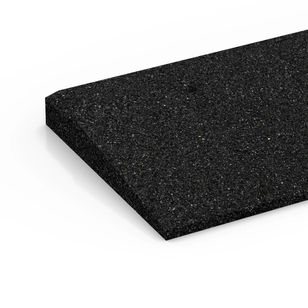 Detailaufnahme der Randausprägung von WARCO-Produkt 6596, Klančina za prag vrat, Format 100 × 25 cm | 1 < 4 cm, Farbe Antracit.