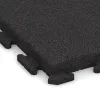 Detailaufnahme der Randausprägung von WARCO-Produkt 1478, Gehwegplatte, Format 500 x 500 x 50 mm, Farbe Antracit.