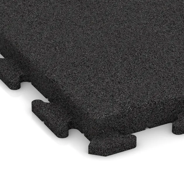 Detailaufnahme der Randausprägung von WARCO-Produkt 1478, Gehwegplatte, Format 500 x 500 x 50 mm, Farbe Antracit.