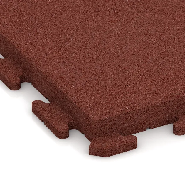 Detailaufnahme der Randausprägung von WARCO-Produkt 1472, Talna plošča za teraso Classic, Format 500 x 500 x 50 mm, Farbe Opečno rdeča.