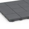 Detailaufnahme der Randausprägung von WARCO-Produkt 6237, Panelni vzorec – Terasne plošče, Format 38,5 x 38,5 x 2 cm, Farbe Srebrno siva.