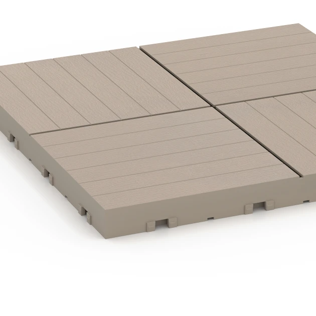 Detailaufnahme der Randausprägung von WARCO-Produkt 6351, Mozaik – Terasne plošče, Format 30 x 30 x 2 cm, Farbe Vanilija.