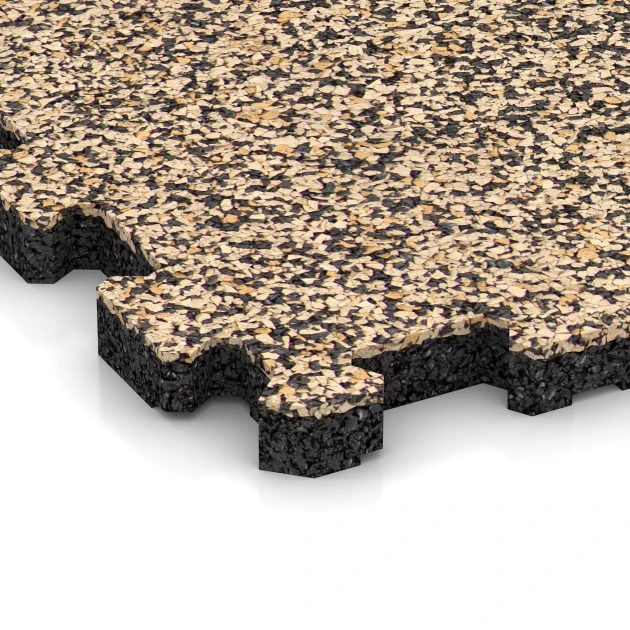 Detailaufnahme der Randausprägung von WARCO-Produkt 3735, Ploščica za teraso, Format 30,6 x 30,6 x 2 cm | 0,094 m², Farbe Travertin.