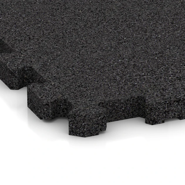 Detailaufnahme der Randausprägung von WARCO-Produkt 3741, Ploščica za teraso, Format 306 x 306 x 20 mm, Farbe Antracit.