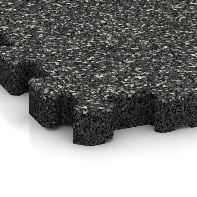 Detailaufnahme der Randausprägung von WARCO-Produkt 6104, Ploščica rob bazena brez fug, Format 306 x 306 x 30 mm, Farbe Temno sivi granit.