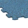 Detailaufnahme der Randausprägung von WARCO-Produkt 1029, Fitnes Podlaga Kompakt, Format 970 x 970 x 8 mm | 0,94 m, Farbe Atlantic.