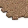 Detailaufnahme der Randausprägung von WARCO-Produkt 0962, Fitnes Podlaga Kompakt, Format 485 x 485 x 16 mm | 0,235 m², Farbe Terra Cotta.