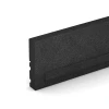Detailaufnahme der Randausprägung von WARCO-Produkt 3784, Elastični gumijasti robnik, Format 100 × 5 × 25 cm, Farbe Antracit.