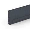 Detailaufnahme der Randausprägung von WARCO-Produkt 6213, Elastični gumijasti robnik, Format 100 × 5 × 25 cm, Farbe Skrilavosiva.
