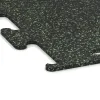 Detailaufnahme der Randausprägung von WARCO-Produkt 3755, Fitnes podlaga Fitness Performance Elite, Format 1000 x 1000 x 10 mm, Farbe Lekko zeleni posipani.