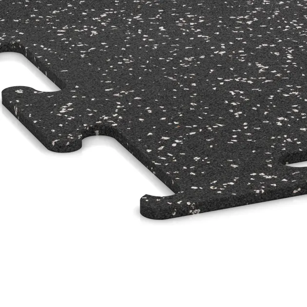 Detailaufnahme der Randausprägung von WARCO-Produkt 3779, Fitnes podlaga Fitness Performance Elite, Format 500 x 500 x 10 mm, Farbe Rahlo sivo posuto.