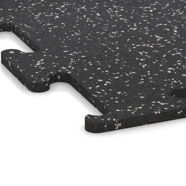 Detailaufnahme der Randausprägung von WARCO-Produkt 3780, Fitnes podlaga Fitness Performance Elite, Format 500 x 500 x 15 mm, Farbe Rahlo sivo posuto.