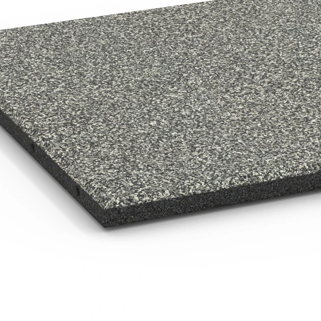 Detailaufnahme der Randausprägung von WARCO-Produkt 6355, Terasna plošča Classic, Format 50 x 50 x 3 cm, Farbe Sivi granit.