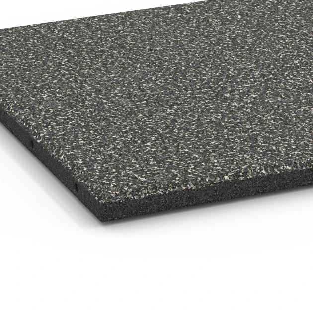 Detailaufnahme der Randausprägung von WARCO-Produkt 6413, Gumijasta varnostna plošča – 90 cm, Format 50 x 50 x 3 cm | 0,25 m², Farbe Temnosivi granit.