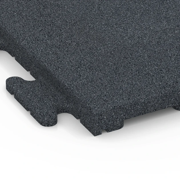 Detailaufnahme der Randausprägung von WARCO-Produkt 6978, Talna ploščica za fitness Classic, Format 50 x 50 x 3 cm | 0,25 m², Farbe Skrilavosiva.