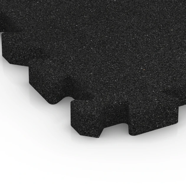 Detailaufnahme der Randausprägung von WARCO-Produkt 6980, Plošče za športna igrišča, Format 50 x 50 x 4 cm | 0,25 m², Farbe Antracit.