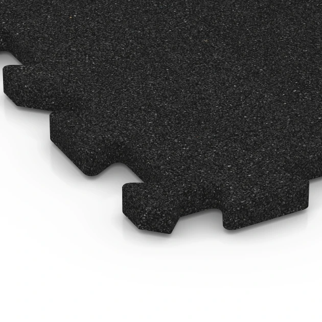Detailaufnahme der Randausprägung von WARCO-Produkt 6987, Plošče za športna igrišča, Format 50 x 50 x 3 cm | 0,25 m², Farbe Antracit.
