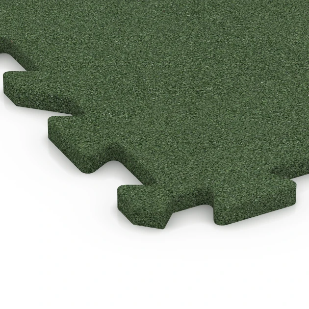 Detailaufnahme der Randausprägung von WARCO-Produkt 6985, Gumijaste plošče za fitnes, Format 50 x 50 x 2 cm | 0,25 m², Farbe Travnato zelena.