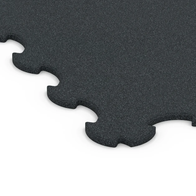 Detailaufnahme der Randausprägung von WARCO-Produkt 6376, Fitnes zaščitna podlaga, Format 102,5 x 102,5 x 1,5 cm | 1,05 m², Farbe Antracit.