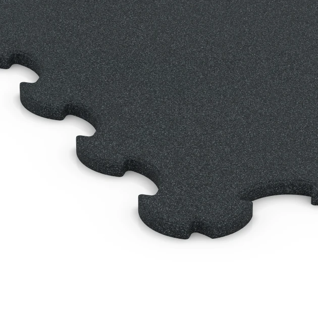 Detailaufnahme der Randausprägung von WARCO-Produkt 6377, Fitnes zaščitna podlaga, Format 102,5 x 102,5 x 2 cm | 1,05 m², Farbe Antracit.