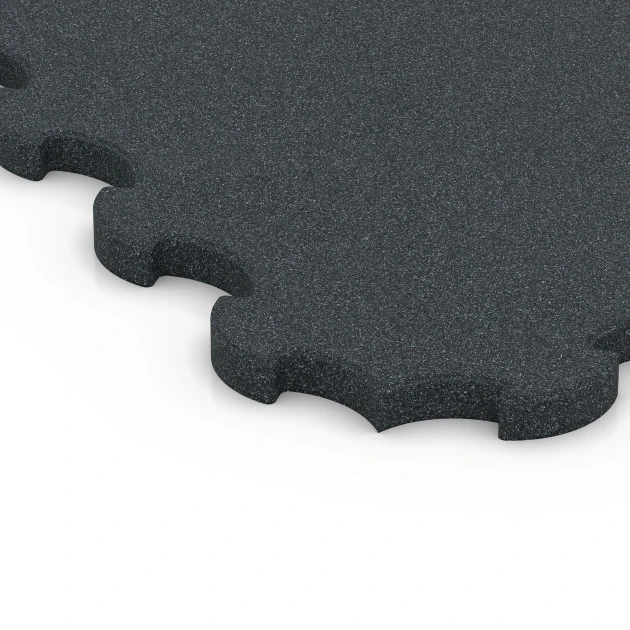 Detailaufnahme der Randausprägung von WARCO-Produkt 6322, Fitnes zaščitna podlaga, Format 102,5 x 102,5 x 3 cm | 1,05 m², Farbe Antracit.