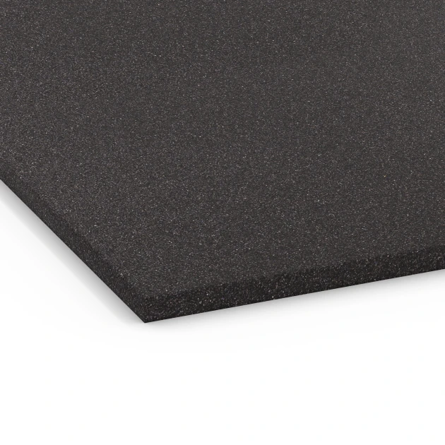 Detailaufnahme der Randausprägung von WARCO-Produkt 6656, Podložna plošča Kl. 3, Format 104 x 104 x 1,8 cm, Farbe Antracit.