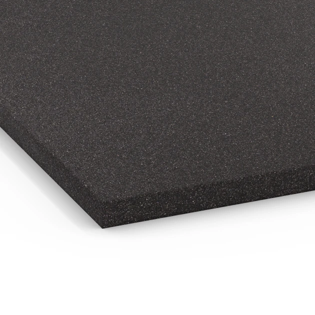 Detailaufnahme der Randausprägung von WARCO-Produkt 6658, Podložna plošča Kl. 1, Format 104 x 104 x 2,7 cm, Farbe Antracit.