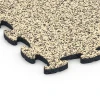 Detailaufnahme der Randausprägung von WARCO-Produkt 6802, Gumijasta podloga za agility, Format 44,6 x 44,6 x 1,8 cm, Farbe Travertin.