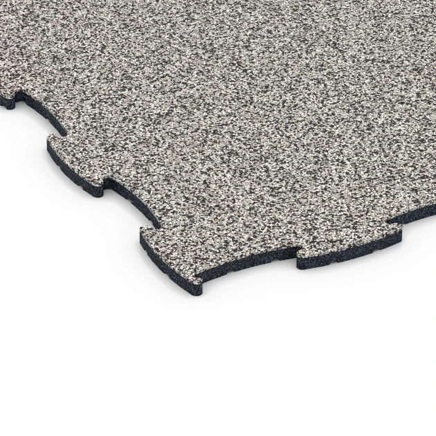 Detailaufnahme der Randausprägung von WARCO-Produkt 6833, Fitness Active talna obloga, Format 97,1 x 97,1 × 1,8 cm, Farbe Sivi granit.
