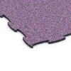 Detailaufnahme der Randausprägung von WARCO-Produkt 6837, Fitness Active talna obloga, Format 97,1 x 97,1 × 1,8 cm, Farbe Levandula.