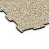Detailaufnahme der Randausprägung von WARCO-Produkt 6811, Gumijasta podloga za agility, Format 97,1 x 97,1 × 1,8 cm, Farbe Travertin.