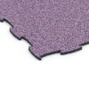 Detailaufnahme der Randausprägung von WARCO-Produkt 6909, Gumijasta podloga za pasje hale, Format 97,1 x 97,1 × 1,8 cm, Farbe Levandula.