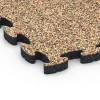 Detailaufnahme der Randausprägung von WARCO-Produkt 6934, Gumijasta zaščitna podloga, Format 44,6 x 44,6 × 2,8 cm, Farbe Terakota.