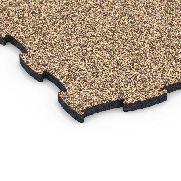 Detailaufnahme der Randausprägung von WARCO-Produkt 6853, Fitness Active talna obloga, Format 97,1 x 97,1 x 2,8 cm, Farbe Terakota.