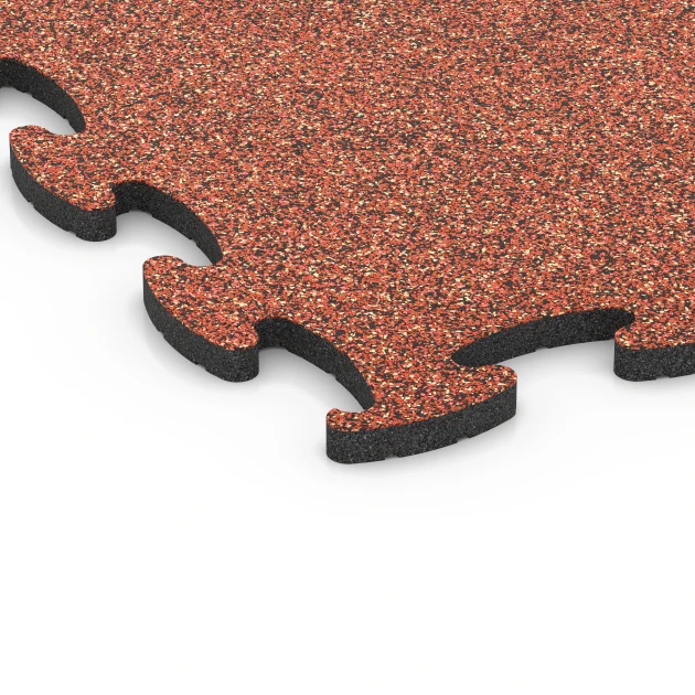 Detailaufnahme der Randausprägung von WARCO-Produkt 6890, Fitnes talna obloga Max, Format 98 x 98 x 2,8 cm, Farbe Etna.