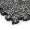 Detailaufnahme der Randausprägung von WARCO-Produkt 6814, Gumijaste ploščice za balkon, Format 28,9 x 28,9 x 1,8 cm, Farbe Temnosivi granit.