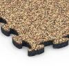 Detailaufnahme der Randausprägung von WARCO-Produkt 6817, Gumijaste ploščice za balkon, Format 28,9 x 28,9 x 1,8 cm, Farbe Terakota.