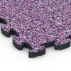 Detailaufnahme der Randausprägung von WARCO-Produkt 6819, Gumijaste ploščice za balkon, Format 28,9 x 28,9 x 1,8 cm, Farbe Levandula.
